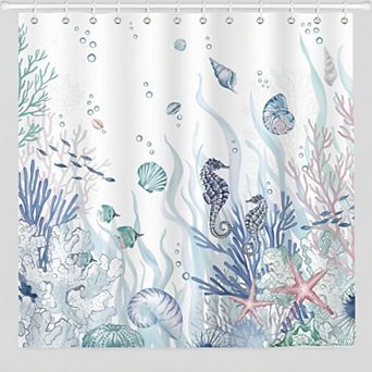 Shower Curtain,Bathroom Decor , Polyester Fabric Waterproof Bath Curtain with 12 Hooks