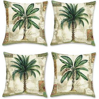 Throw Pillow Covers,Outdoor Decorative Pillow Cases, Cushion Covers for Patio Couch Sofa,Set of 4