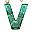 Green Letter V