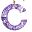 Purple Letter C
