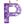 Purple Letter P