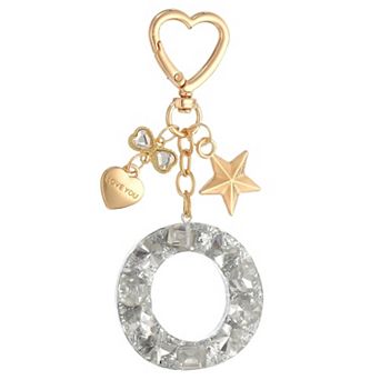 Cute Initial Letter Keychain for Women and Girls, Personalized Charm Accessories