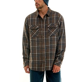 Men's Hallstatt Long Sleeve 2-Pocket Wool-Blend Flannel Shirt