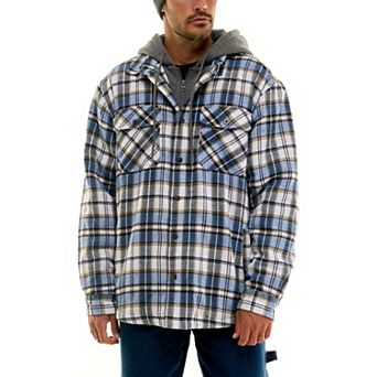 Men’s Hallstatt Sherpa-Lined Hooded Flannel Shacket