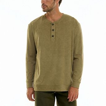 Men's Hallstatt Rib Fleece Long Sleeve Henley Top