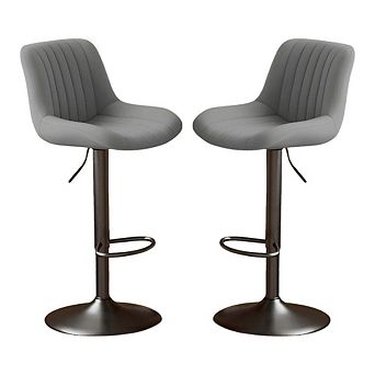Modern Adjustable Swivel Counter Height Bar Stool