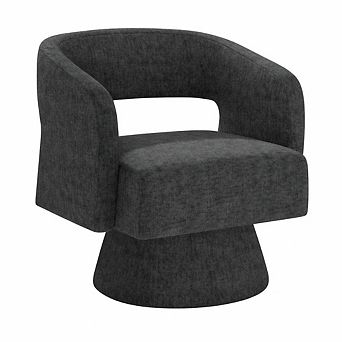 Swivel Barrel Accent Chair Oversized Velvet