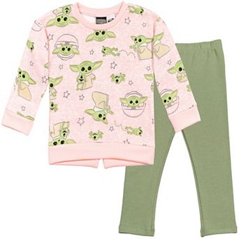 Star Wars The Mandalorian Grogu Fleece Sweatshirt and Leggings Set