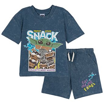Star Wars The Mandalorian Grogu 2 pc T-Shirt and Shorts Set