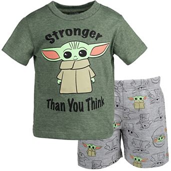Star Wars The Mandalorian Grogu 2 pc T-Shirt and Shorts Set