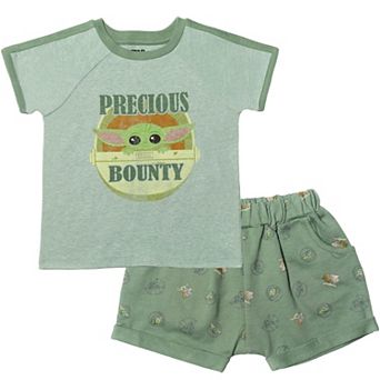 Star Wars The Mandalorian Grogu 2 pc T-Shirt and Shorts Set
