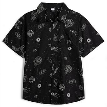 Star Wars Short Sleeve Button-Down Shirt