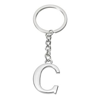 Initial Letter Key Chain, Letter a Key Chain Pendant Key Ring