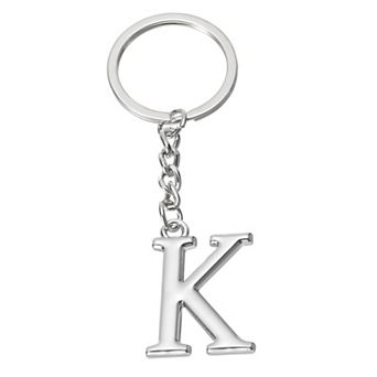 Initial Letter Key Chain, Letter a Key Chain Pendant Key Ring