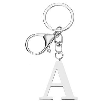 Initial Letter Key Chain, Initials Keyring Cute Metal Alphabet Keyrings