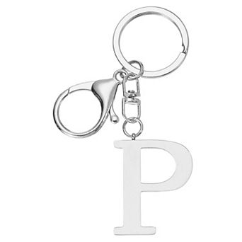 Initial Letter Key Chain, Initials Keyring Cute Metal Alphabet Keyrings