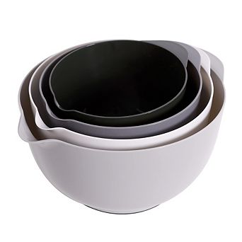Classic Plastic Mixing Bowl Set of 4, BPA‑Free Material for Daily Kitchen Use