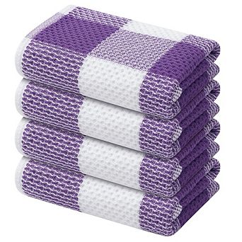 Buffalo Check Waffle Weave Cotton Kitchen Towels
