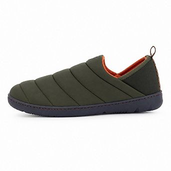 Men's Two-Tone Quilted Slippers