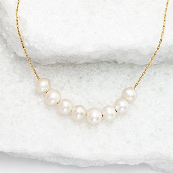 Harmony Freshwater Pearl Cluster Necklace