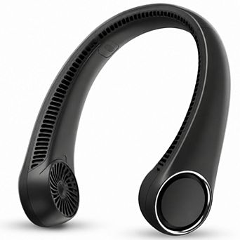 Portable Neck Fan, Rechargeable Hands-Free Wearable Fan, 3-Speed Adjustable Cooling, Lightweight