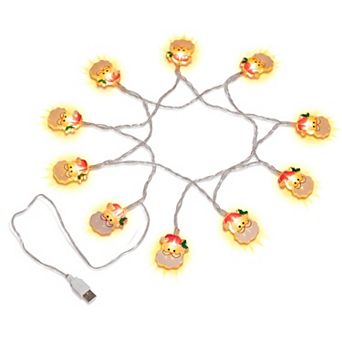 Durable and Whimsical Decorative Lights for Indoor Holiday Decor 6.6FT 10 Bulbs