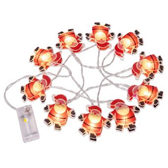 Colorful Snowman Decorative Lights, Whimsical Winter Wonderland Lamps 6.6FT 10 Bulbs