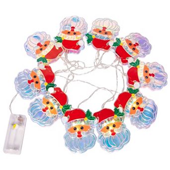 Colorful Snowman Decor Lights, Whimsical Winter Wonderland Lamps 6.6FT 10 Bulbs