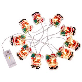 Colorful Snowman Lights, Whimsical Winter Wonderland Lamps 6.6FT 10 Bulbs