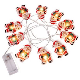 Colorful Snowman Whimsical Winter Wonderland Lamps 6.6FT 10 Bulbs