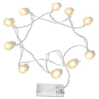 Exclusive Pom Pom Decor Lights, Cozy Modern Fairy Lamps 4.9FT 10 Bulbs