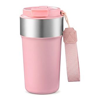 17 oz Stainless Steel Insulated Water Bottle with Lid Straw Tumbler