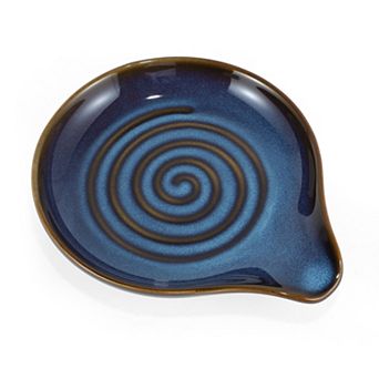 1 pc Spoon Rest, Porcelain Spoon Holder for Stove Top
