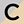 White Black Letter C