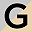 White Black Letter G