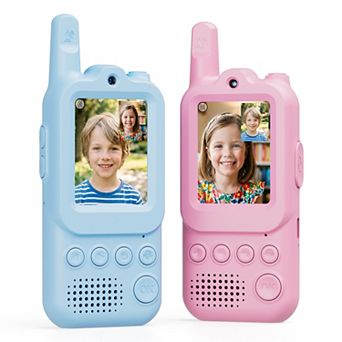 Contixo Kids Video Walkie Talkies with Camera, 2-Way Radios with 2" Screen, Voice & Photo Messaging