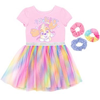 Paw Patrol Skye Tulle Dress and Scrunchies Set