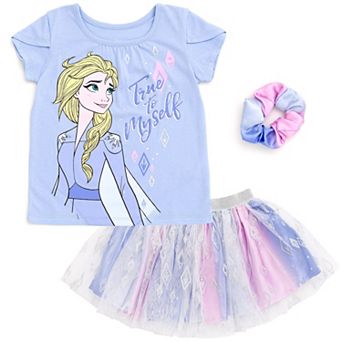 Disney's Frozen T-Shirt and Tutu Skirt Set with Scrunchie