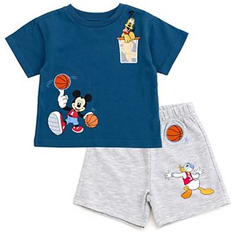Disney's Mickey Mouse T-Shirt and French Terry Shorts Set