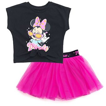 Disney's Minnie Mouse 2 pc T-Shirt and Tutu Skort Set