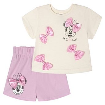 Disney's Minnie Mouse 2 pc Tee and Shorts Set