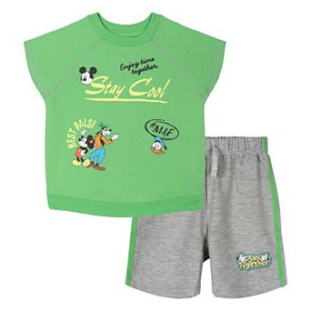 Disney's Mickey Mouse T-Shirt and French Terry Shorts Set