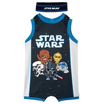 Star Wars Athletic Sleeveless Romper and Sweatband Set