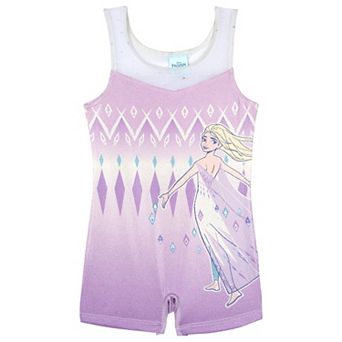 Disney's Frozen Queen Elsa Sleeveless Gymnastics One Piece Romper
