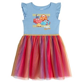 Disney's Cars Flutter Sleeve Tulle Tutu Dress