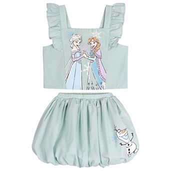 Disney's Frozen Sleeveless 2 pc Tank Top and Bubble Skort Set