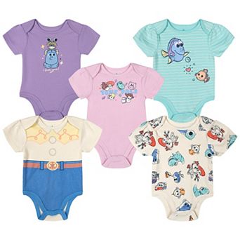 Disney Pixar 5-Pack Short Sleeve Bodysuits