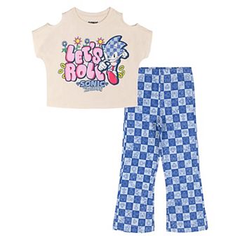 SEGA Sonic the Hedgehog 2 pc T-Shirt and Flare Leggings Set