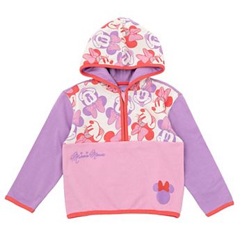 Disney's Minnie Mouse Fleece Quarter-Zip Hoodie