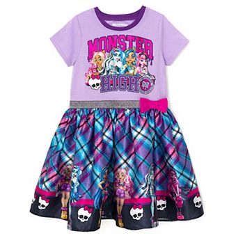 Monster High Cosplay Pleated Plaid Dress